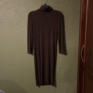 Turtle neck Body contouring dress